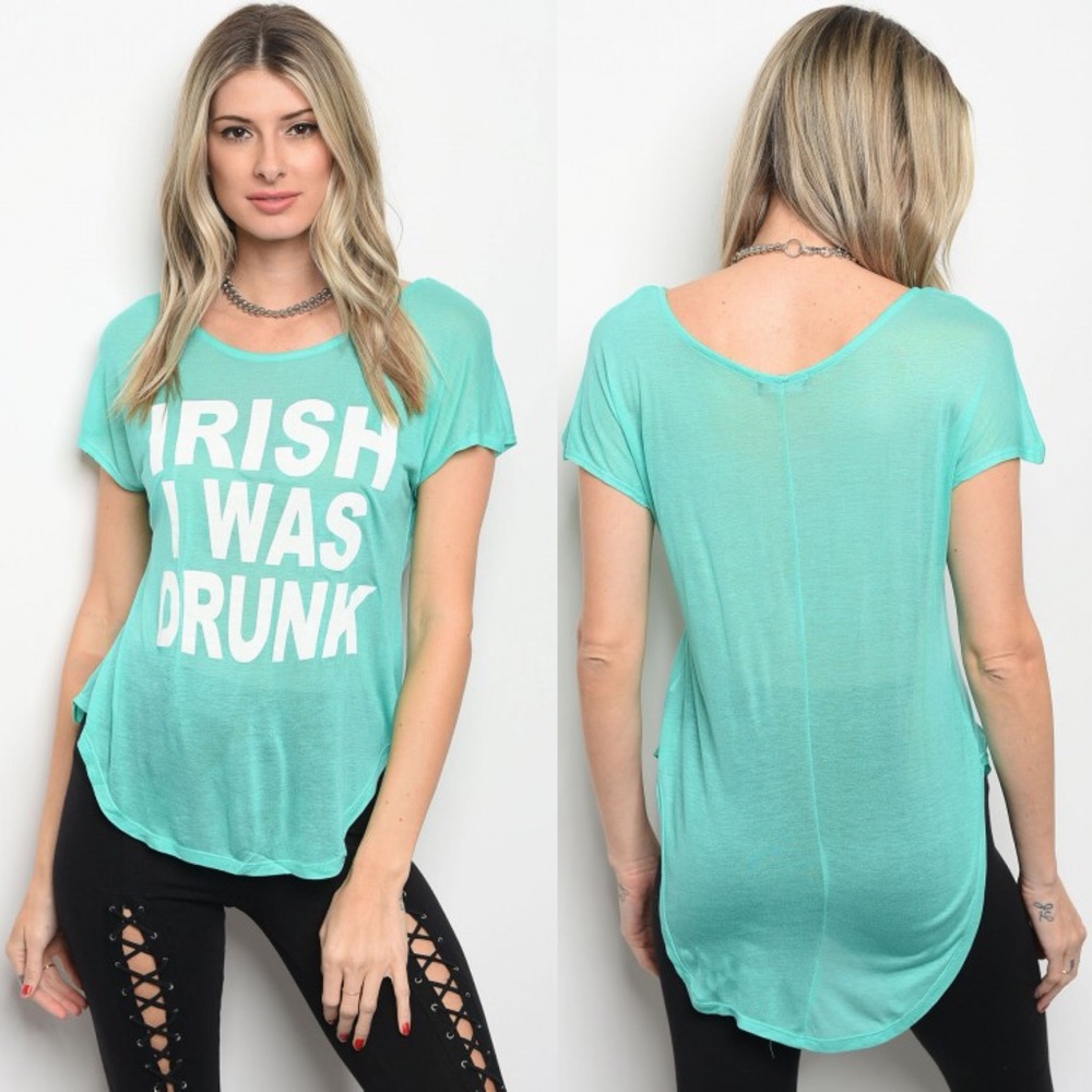 ✨NWT MINT Irish I Was Drunk Tees